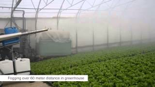 pulsFOG Plant Protection Application in Greenhouse for lettuce [upl. by Llarret]