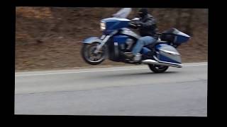 2014 Victory Cross Country Tour wheelies [upl. by Oina444]