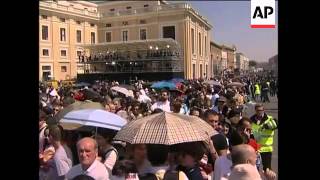 WRAP Thousands of pilgrims flock to see Pope lying in state [upl. by Blaire]