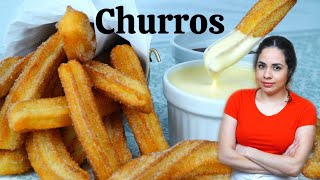 How to make DELICIOUS HOMEMADE CHURROS  Easy churro recipe [upl. by Normalie]