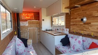 How To Convert a Luton Box Van Into an OffGrid Camper  Tiny Home [upl. by Nnylrahc]