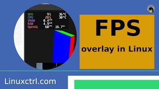 FPS overlay in Linux [upl. by Anelas]