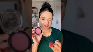 Powder and Cream blusher usage  powder blusher  cream blusher  Blusher application [upl. by Knitter]