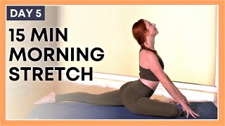 15 min Friday Morning Yoga for Flexibility  DAY 5 [upl. by Persian]