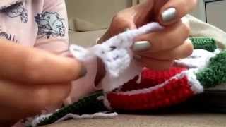 Crochet fastening off  in action [upl. by Nnahsal875]