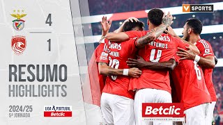 Resumo Benfica 41 Santa Clara Liga 2425 5 [upl. by Rickert429]