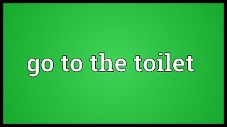 Go to the toilet Meaning [upl. by Phillada]