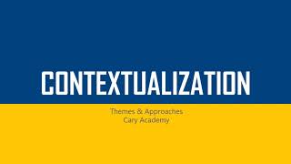 Introduction to Contextualization [upl. by Gahan]