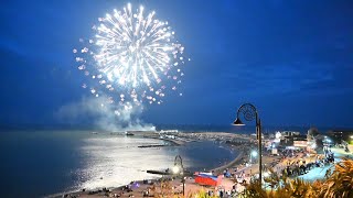 Lyme Regis Fireworks Display  Regatta amp Carnival Week 2023 [upl. by Antonino]