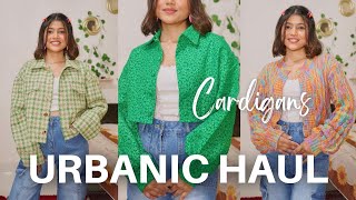 URBANIC Winter WEAR haul  Cute Cardigan Jacket Wide Leg jeans from Urbanic  Urbanic Haul [upl. by Chrotoem]