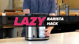 LAZY BARISTA HACK  Make an autopour over at home [upl. by Wendall381]