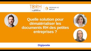 Quelle solution pour dématérialiser les documents RH des petites entreprises [upl. by Uzia]