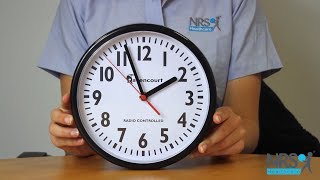 Easy to See Radio Controlled Wall Clock Review [upl. by Nylsej874]