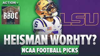 Should LSUs Jayden Daniels be 2023 Heisman Award FAVORITE College Football Week 12 Picks  BBOC [upl. by Airyt400]