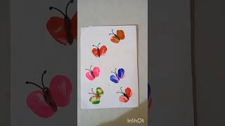 Thumb printing art 🎨 nursery class  fun activity with colour [upl. by Ynneb]