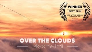 World Record Slackline 477m Highline over the Clouds in Switzerland [upl. by Saduj]