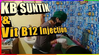 Injection KB dan Vitamin B12 Injection di duniya Bidan [upl. by Ahsen]