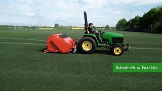 Wiedenmann UK Intensive maintenance for artificial pitches Terra Rake Terra Groom Terra Clean 160 [upl. by Ardiedal]