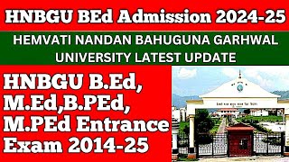 HNBGU BEdMEdBPEdMPEd Entrance Exam 202425 [upl. by Nnaeus]