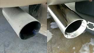 How To Clean amp Polish Stainless Steel Exhaust Tips in Under 10 Minutes [upl. by Galliett]