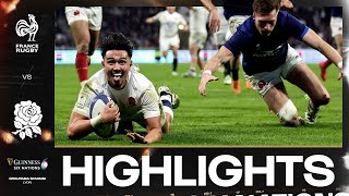 HIGHLIGHTS  🇫🇷 FRANCE V ENGLAND 🏴󠁧󠁢󠁥󠁮󠁧󠁿  2024 GUINNESS MENS SIX NATIONS RUGBY [upl. by Reffineg894]