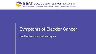 Symptoms of bladder cancer [upl. by Yentnuoc]