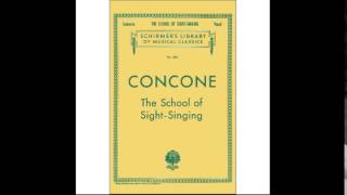 Concone The School of Sight Singing  Exercise on Octaves amp MajorMinor Sevenths [upl. by Carrie]