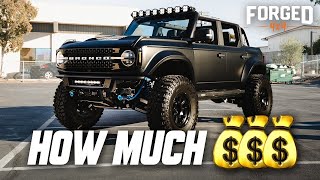 Is this the most expensive Bronco ever built 2022 Wildtrak SEMA Build [upl. by Leonard]