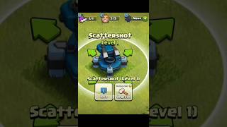 Level 1 to max scattershot upgrade cost  clash of clans [upl. by Branham]