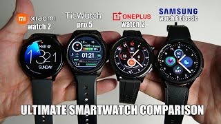 Xiaomi Watch 2 vs OnePlus Watch 2 vs Samsung Watch 6 Classic vs TicWatch Pro 5  Ultimate Comparison [upl. by Trinity]