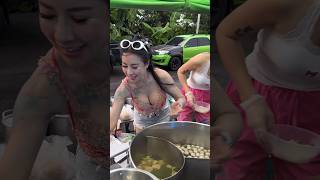 Best Noodle Soup With Meatballs In Thailand  Thai Street Food [upl. by Akinad]