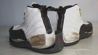 Beautiful Jordan 12 Restoration 37 Taxi beaters [upl. by Nagem]