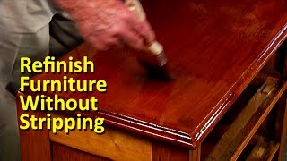 Refinish Furniture Without Stripping [upl. by Aekal622]