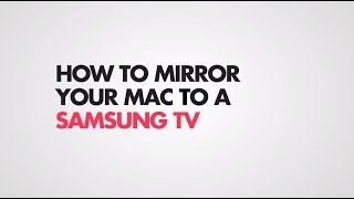 Mirror your Macbook wirelessly to Samsung Smart TV without AppleTV or AirPlay [upl. by Ordnagela]