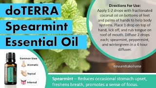 Refreshing doTERRA Spearmint Essential Oil Uses [upl. by Adnohsal235]