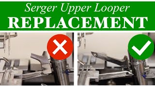 Serger Upper Looper Replacement  Juki MO654DE [upl. by Ranger]