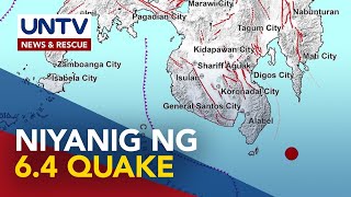 Magnitude 64 na lindol yumanig sa ibat ibang panig ng Mindanao [upl. by Lledor821]