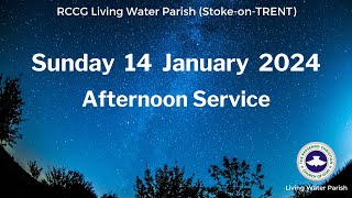 LWP Stoke Afternoon Family Worship 14 January 2024 [upl. by Atsedom748]