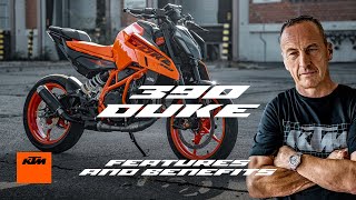 The 2024 KTM 390 DUKE – Features and Benefits  KTM [upl. by Shiverick511]