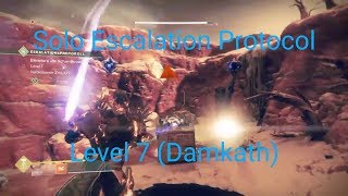 Solo Escalation Protocol Level 7 Damkath the Mask [upl. by Knowlton]