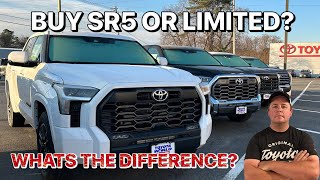 The Differences In The SR5 amp Limited Trims For The 2023 Toyota Tundra [upl. by Cioban]