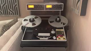 Ampex ATR102 professional reel to reel playing Analogue Productions master tape [upl. by Bethesde]