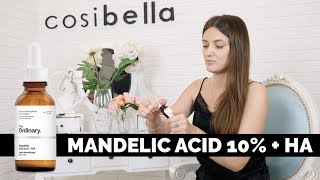 The Ordinary  Mandelic Acid 10  HA  щадящий пилинг с миндальной кислотой [upl. by Arquit]