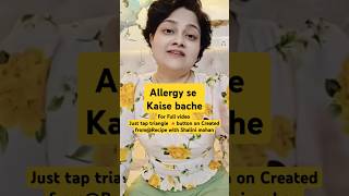 Allergy Treatment homeremedies drshalini [upl. by Assirehc]