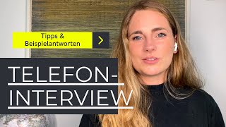 Telefoninterview Tipps amp 15 Fragen mit Beispielantworten für dein Vorstellungsgespräch am Telefon [upl. by Refenej101]