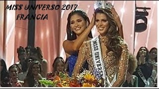 Miss universo 2017 Francia Ganadora del certamen France Vainqueur du concours [upl. by Airenahs]