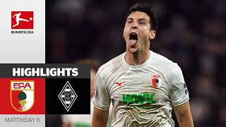 Schlotterbecks Thunderbolt  FC Augsburg  Borussia Mgladbach 21  Highlights  Matchday 6 [upl. by Wilser]