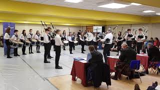 Scottish Schools Pipe Band Championships 2019  Alford Academy Pipe Band [upl. by Galang]