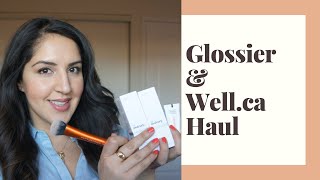 Glossier amp Wellca Haul MY FIRST YOUTUBE VID [upl. by Nichani405]