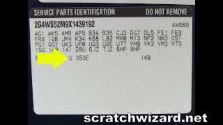 How to find your Buick paint code [upl. by Eanal690]